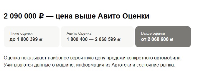 Авито оценка