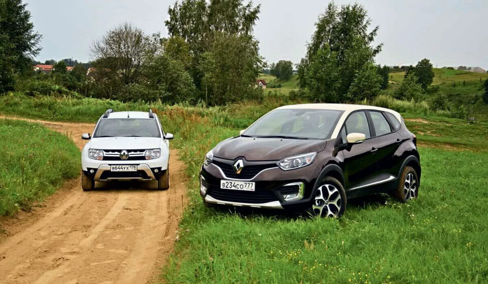Renault Duster и Kaptur - кроссоверы, которые оснащались двухлитровым двигателем F4R