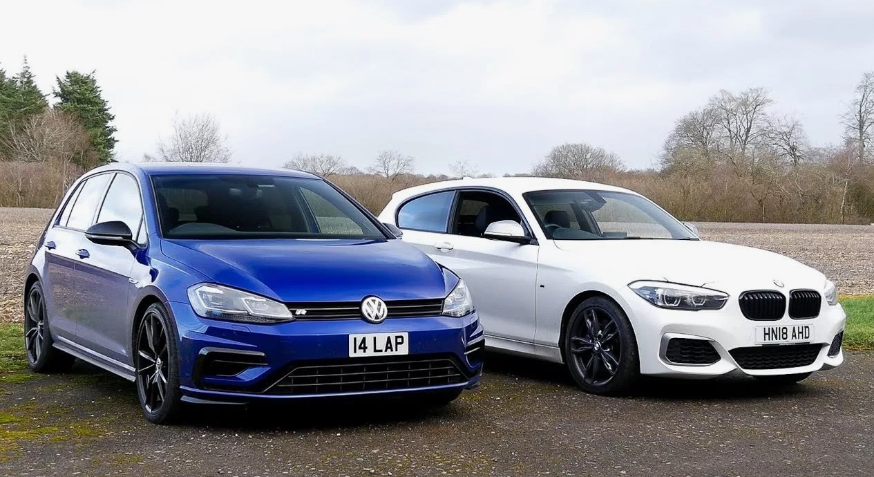 Volkswagen Golf R и BMW M140i