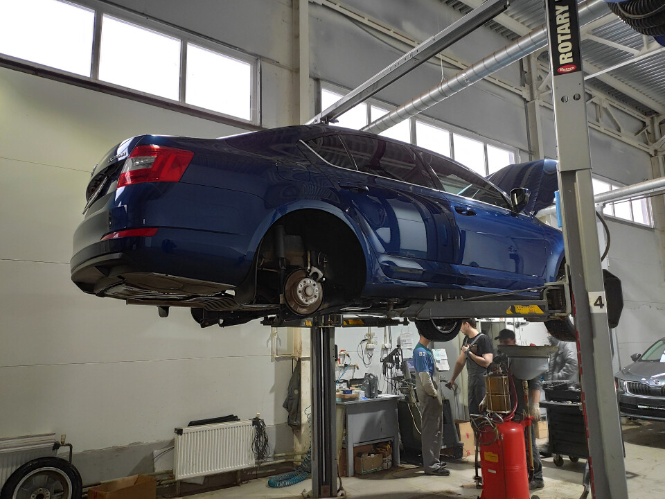 Skoda Octavia A7 в сервисе