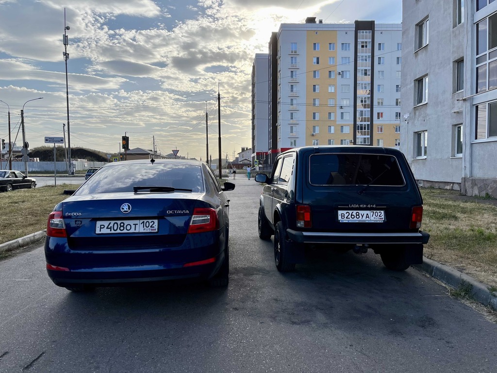 Skoda Octavia и Lada 4X4